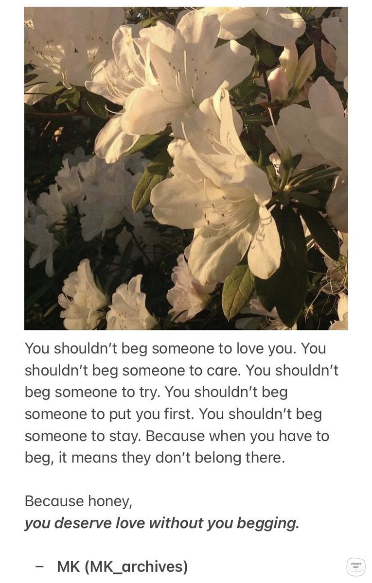 karya - you deserve love without you begging.