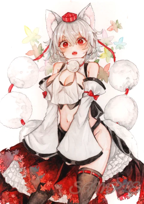 #水彩  #アナログイラスト  #東方Project  #犬走椛〜( *'꒳`* ) 