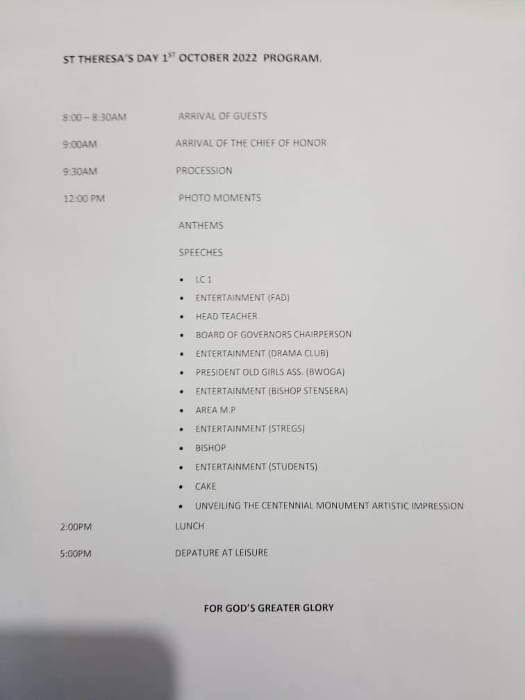 St. Theresa Girls SS Bwanda tweet media