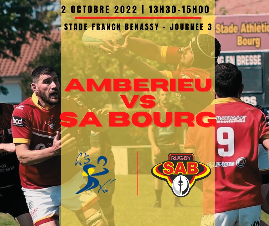 Le SA Bourg se déplacera dimanche à Ambérieu pour un match (déjà) capital !