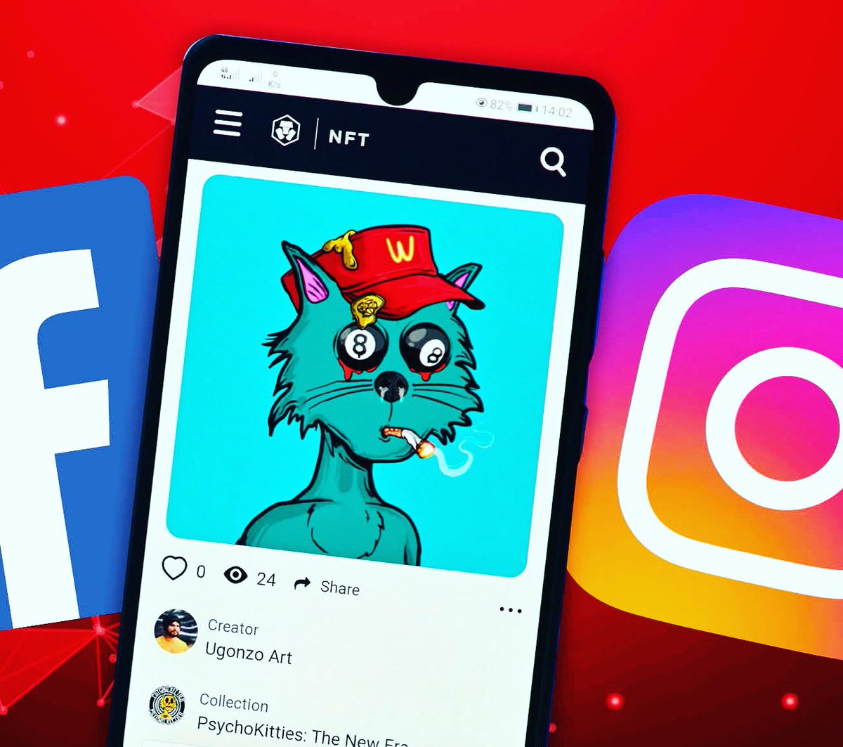 NfTvitamin's tweet photo. @meta let’s You post NFTs across Instagram and Facebook. You can connect wallets like Rainbow, MetaMask, Trust Wallet to post digital collectibles minted on Ethereum, Polygon and Flow. Will you post? #NFTs #NFTCommunity #NFTFam #NFTProject https://t.co/lAhjyhZOJi