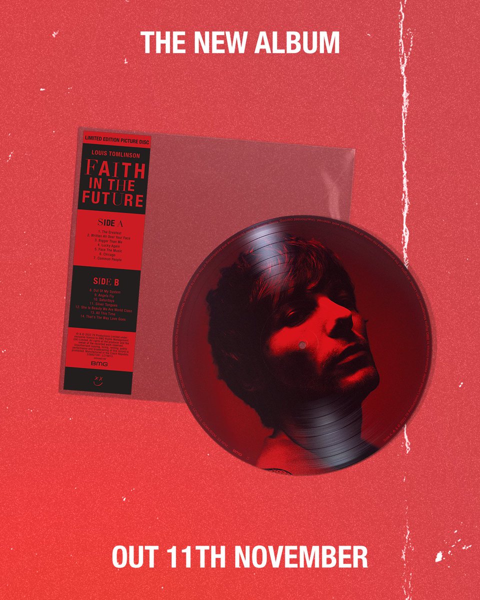 Limited Edition Faith in the Future Picture Disc Vinyl. Available now. louist.lnk.to/PictureDisc