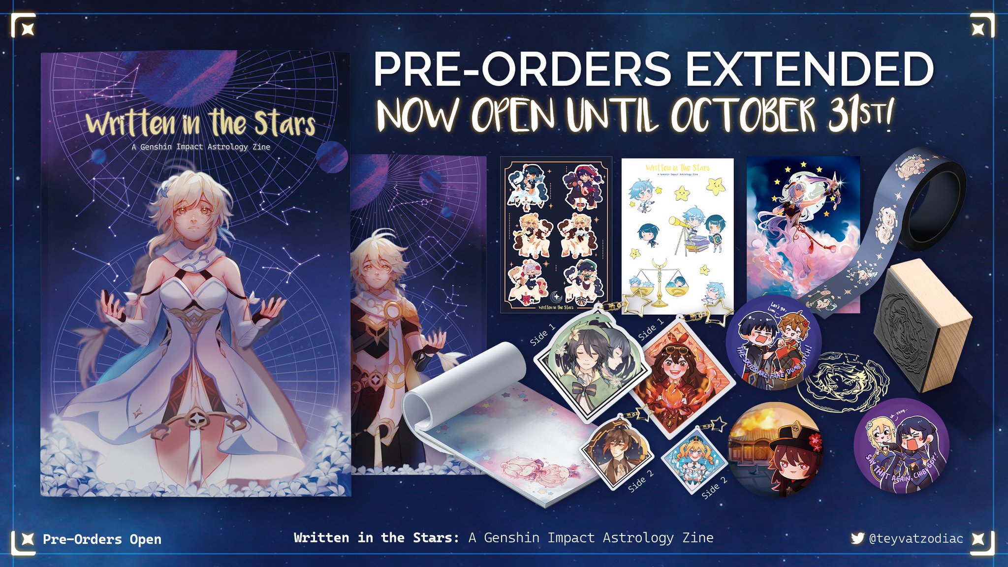 Written in the Stars Genshin Zodiac Zine on Twitter " PREORDERS