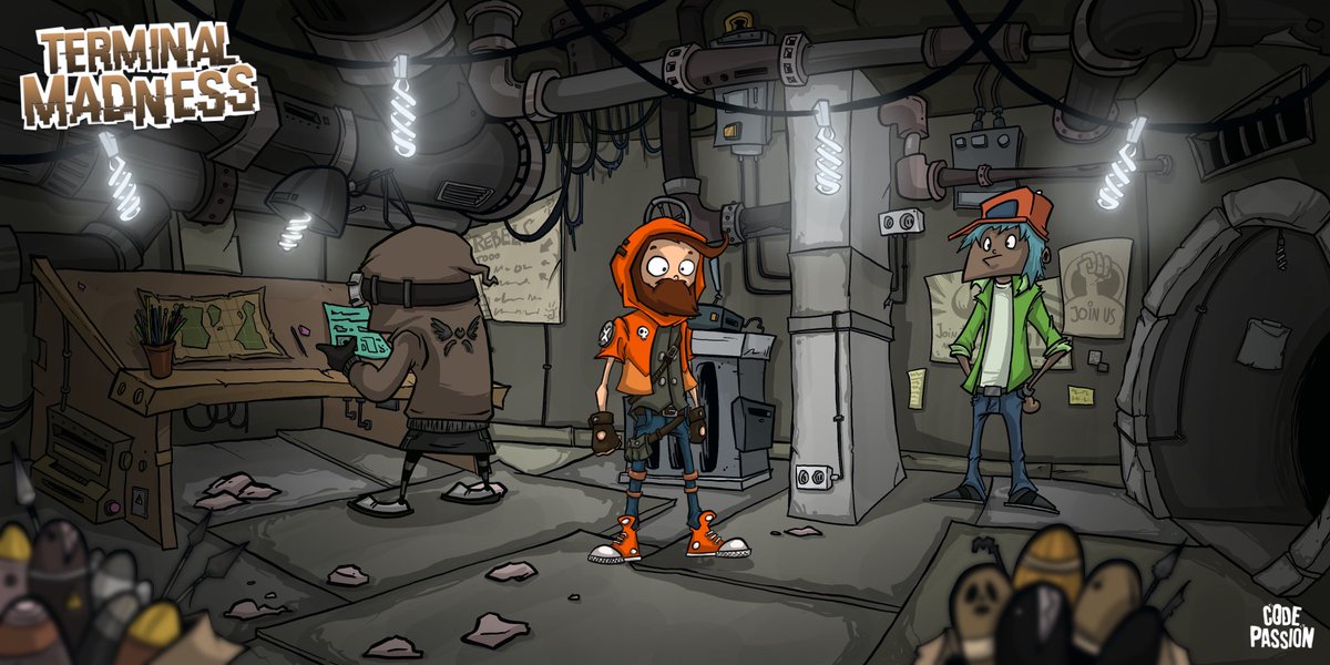 codepassionapp's tweet photo. @devsanddorks @GamebotIndie After a while, I’m back, with the rebels basement #adventuregame #pointanclick #lucasarts https://t.co/QErWvSn5s1
