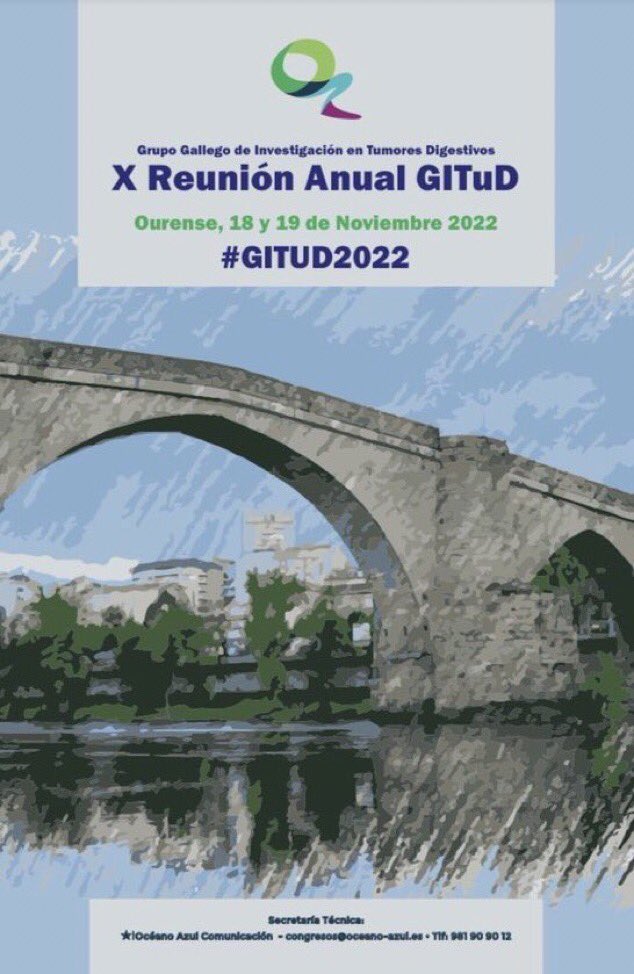 El grupo GITUD @Grupo_GITUD celebra su X Reunión Anual en Ourense los días 18 y 19 de noviembre  ... más info e inscripciones en congresos@oceano-azul.es 

#Gitud2022