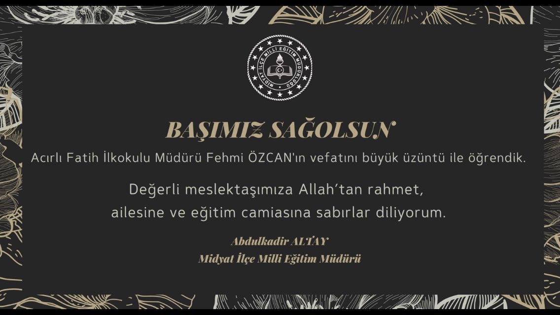 Midyat İlçe Milli Eğitim Müdürlüğü (@midyatilcemem) on Twitter photo 