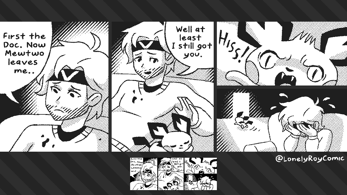 LonelyRoyComic's tweet photo. - Super Smash Bros comic -
Lonely Roy
Miiverse Remaster eps 1 - 3

I'm updating the first 16 comics in the series, so they can be better enjoyed by long time and new readers.

#LonelyRoy #LonelyRoycomic @ArchdanMiiverse https://t.co/ZCuNWtkiMy