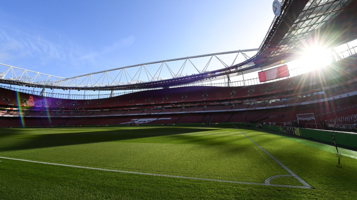 Arsenal's tweet photo. 👊 Emirates Stadium is ready... https://t.co/lQ1BPuyxax