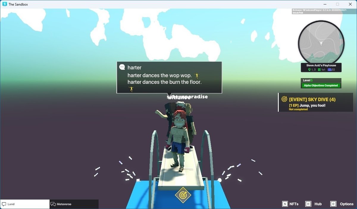 camilap148's tweet photo. @TheSandboxGame @steveaoki I just participated in the #SandboxAlphaS3Giveaway for a chance to win 500 SAND! Found the high diving board in @steveaoki's Playhouse, check out my screenshot below!
👇 https://t.co/9SfFWZC6QI