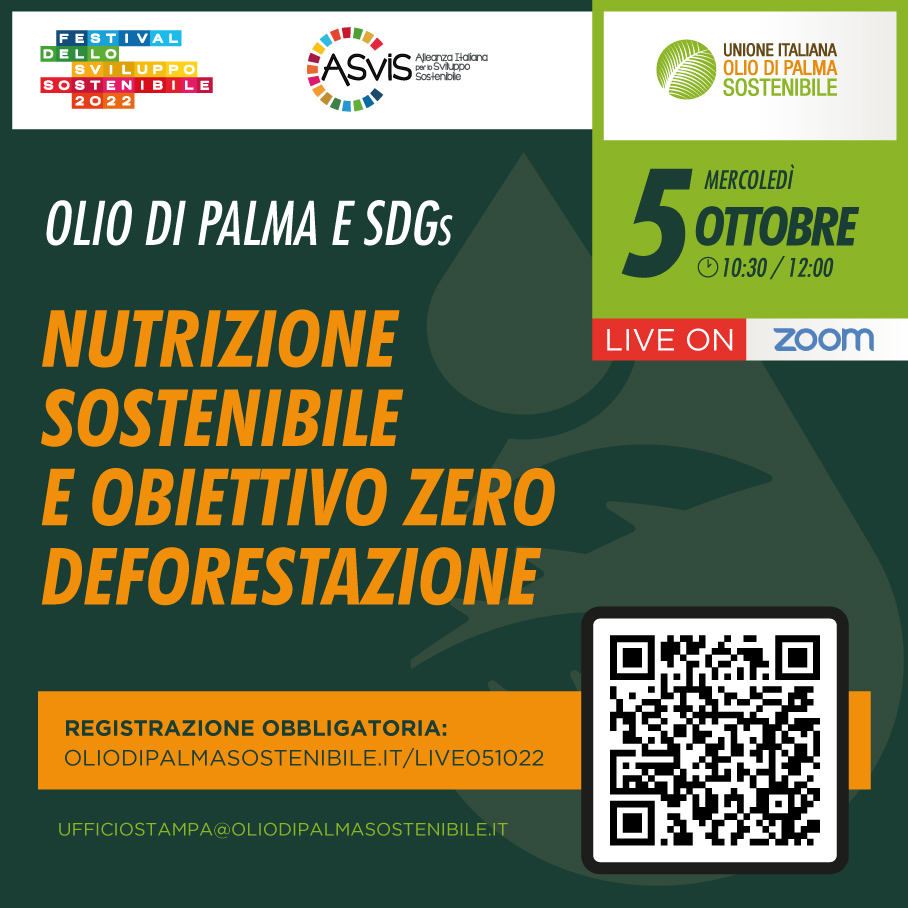 palm_choice's tweet photo. UIOPS vi aspetta il 5/10 per parlare di "#OliodiPalma e #SDGs #NutrizioneSostenibile e #zerodeforestazione con autorevoli esperti
Registrati https://t.co/hMerpdBTaS
Più Info: https://t.co/iEiXS91hVA
METTILO IN AGENDA #STIAMOAGENDO
#festivaldellosvilupposostenibile @ASviSItalia https://t.co/MJyGxWKc5Q