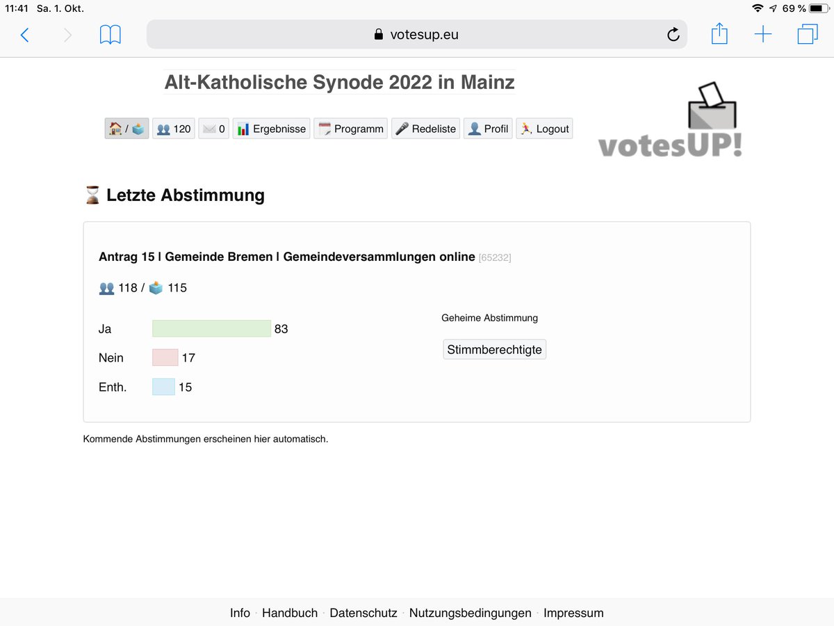 MelArens's tweet photo. Die Rechtskommission wird beauftragt, sich mit den Optionen einer Online-Gemeindeversammlung bzw. hybrider Gemeindeversammlungen zu beschäftigen und der nächsten Synode Vorschläge zur Umsetzung vorzulegen. #aksynode #aksynode22 https://t.co/tZQiEhvuuZ