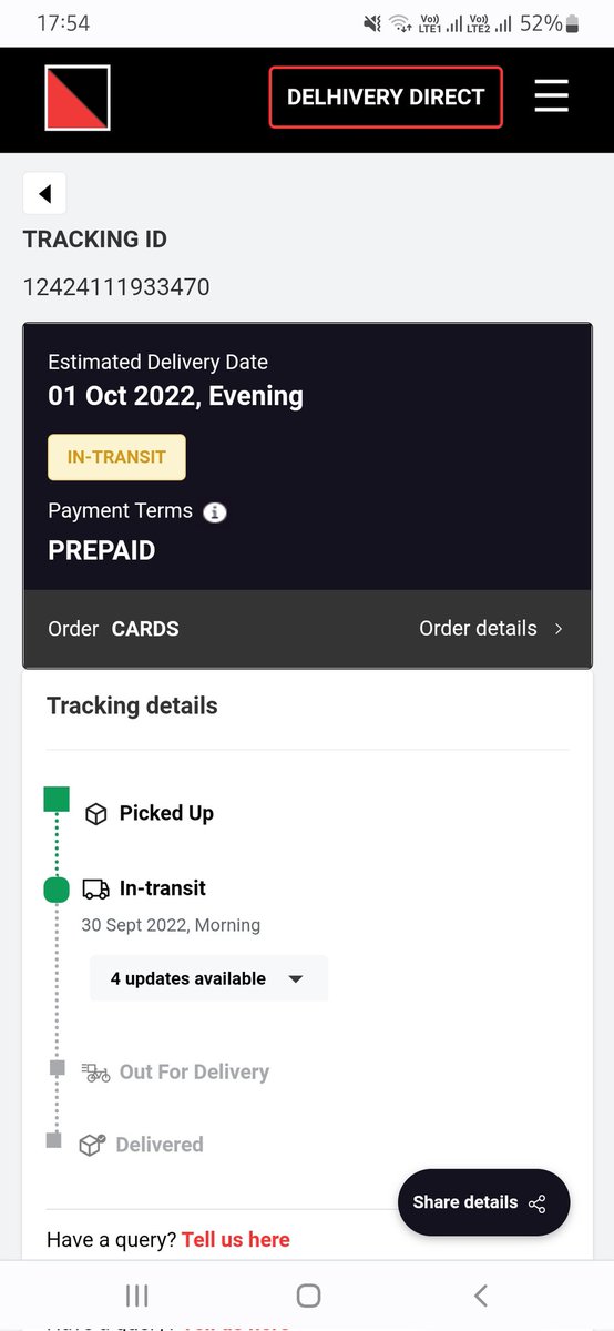 vdsJammu's tweet photo. @delhivery  Whats wrong with this delivery ??
You have any timeline, when this will be delivered 🤔 https://t.co/Hop9FRzH6X