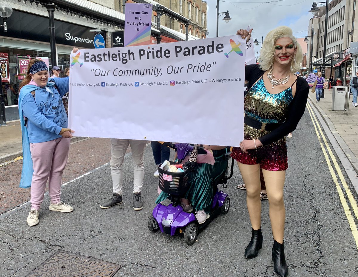 Great fun at the <a href="/EastleighPrideC/">EastleighPrideCIC</a> Parade today! #EastleighPride is on today at Leigh Park Recreation Ground, #Eastleigh #Pride