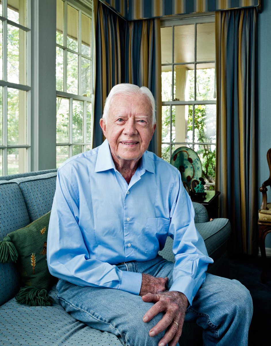 SpockResists's tweet photo. Happy 98th Birthday to the amazing President Carter. 

This man is the epitome of greatness, kindness, compassion and humanity. https://t.co/FCGQrddETp