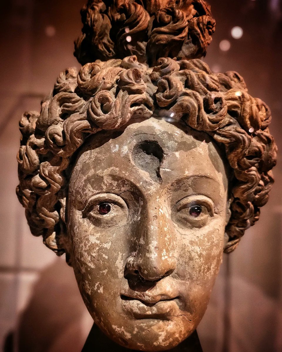 Early Buddhist masterpieces from Hadda and Gandhara
Peshawar/Jallabad, 1st-5thC CE

1. Head of a Bodhisattva
Hadda, Jallalabad 5thC