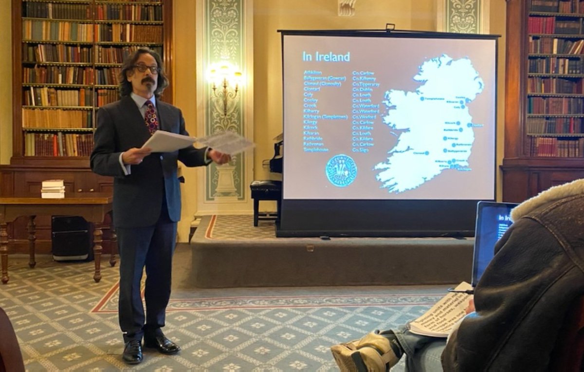 DominicSelwood's tweet photo. Fun times speaking on the Templars in Ireland to the wonderful Benevolent Society of St Patrick last Thursday! 🇮🇪

Support their amazing work here: https://t.co/2Nj0ygdOih
@benevolent_of https://t.co/qNK473JF7s