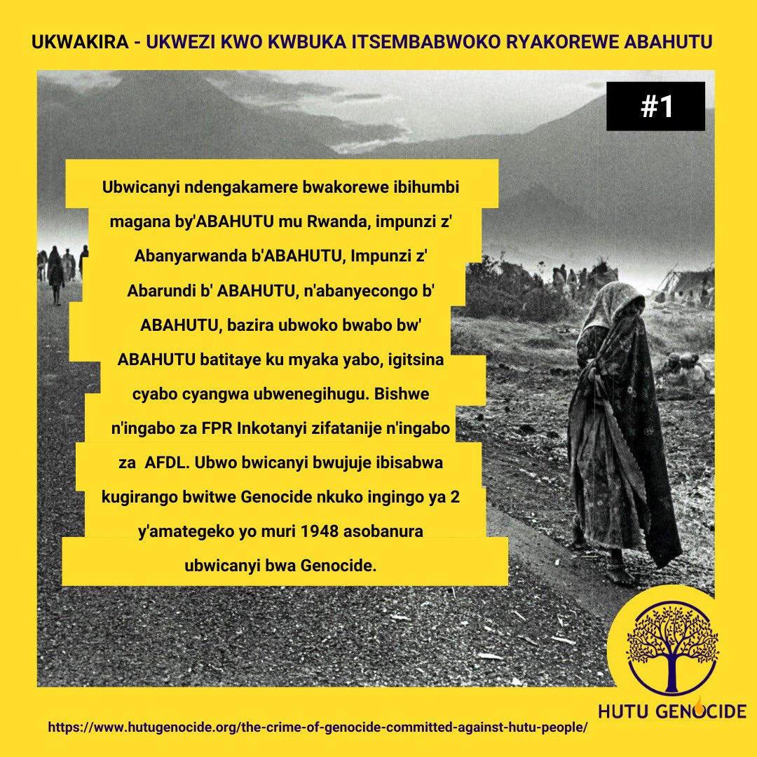 RwandansRights's tweet photo. Ukwakira: Ukwezi ko kwibuka itsembabwoko ryakorewe Abahutu #HutuGenocide #Rwanda #Burundi https://t.co/gMJBmuptDh