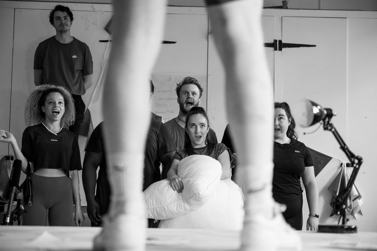 Today is our final #Faustus day. 
We wanted to thank Cast, Creative, Crew for their tremendous energy, vision &amp; care. A mountain to climb but boy have we reached a tremendous summit. #BeProud🧵