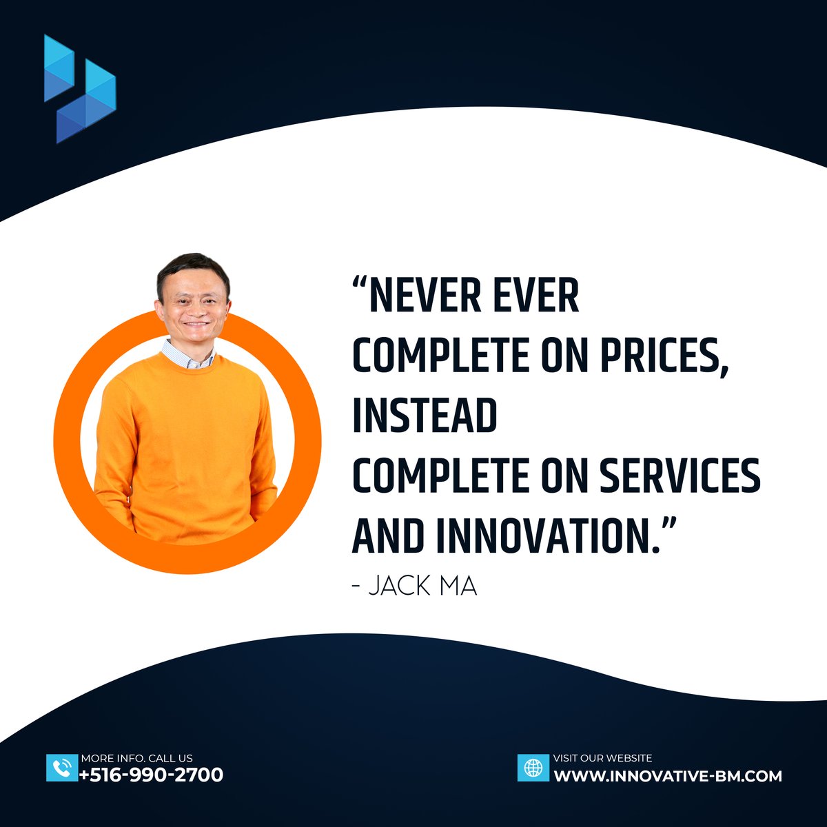 inovativebm's tweet photo. "Never ever complete on prices, instead complete on services and Innovation." !! JACK MA !!
Make an inquiry now!!
https://t.co/fjwZeTQOEM
info@innovative-bm.com

#innovativebm #insurance #ai #machinelearning #technology #datascience #python #deeplearning #programming #tech https://t.co/hjwKV3tapm