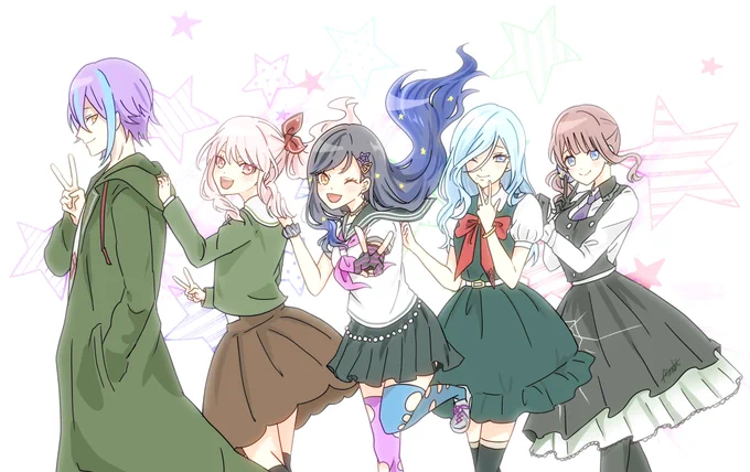 プロセカ×ダンガンロンパ第2弾#prsk_FA #イラスト #描いてみた 