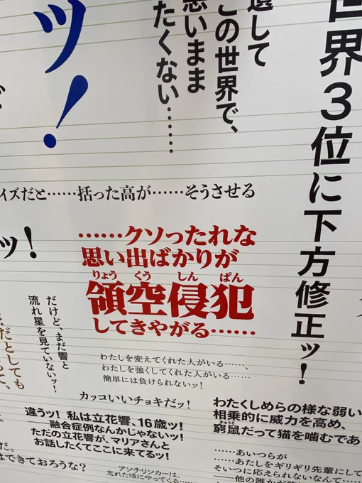 あとね、シンフォギア展ちょこちょこチョイスが正しすぎてるのがあるのよ 
