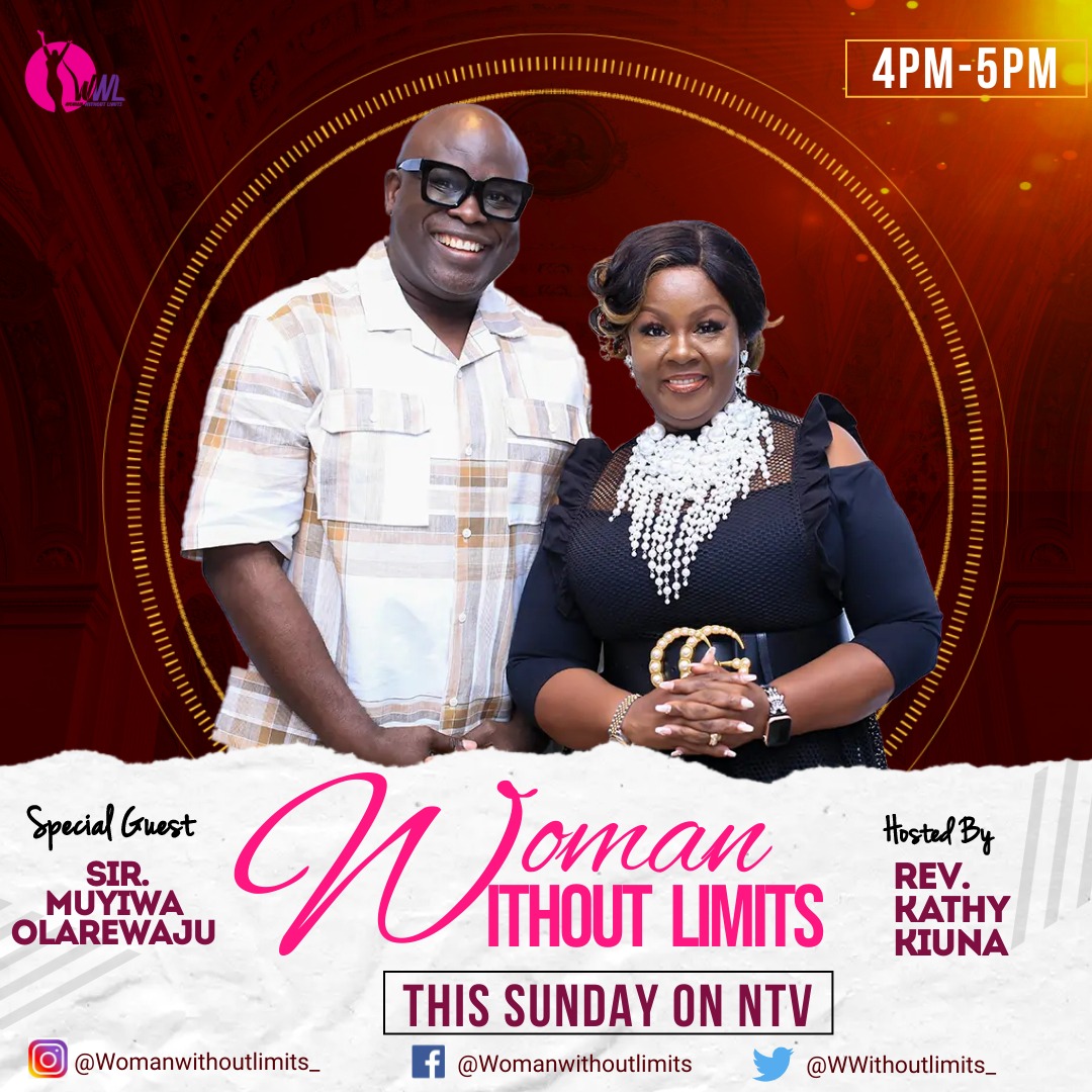 RobinBakes's tweet photo. #WomanWithoutLimits is back!!!! This Sunday we have a guest Sir Muyiwa Olarewaju on @ntvkenya from 4-5pm! 
You cannot miss this. @WWithoutLimits_ https://t.co/4TPqdt8Syw
