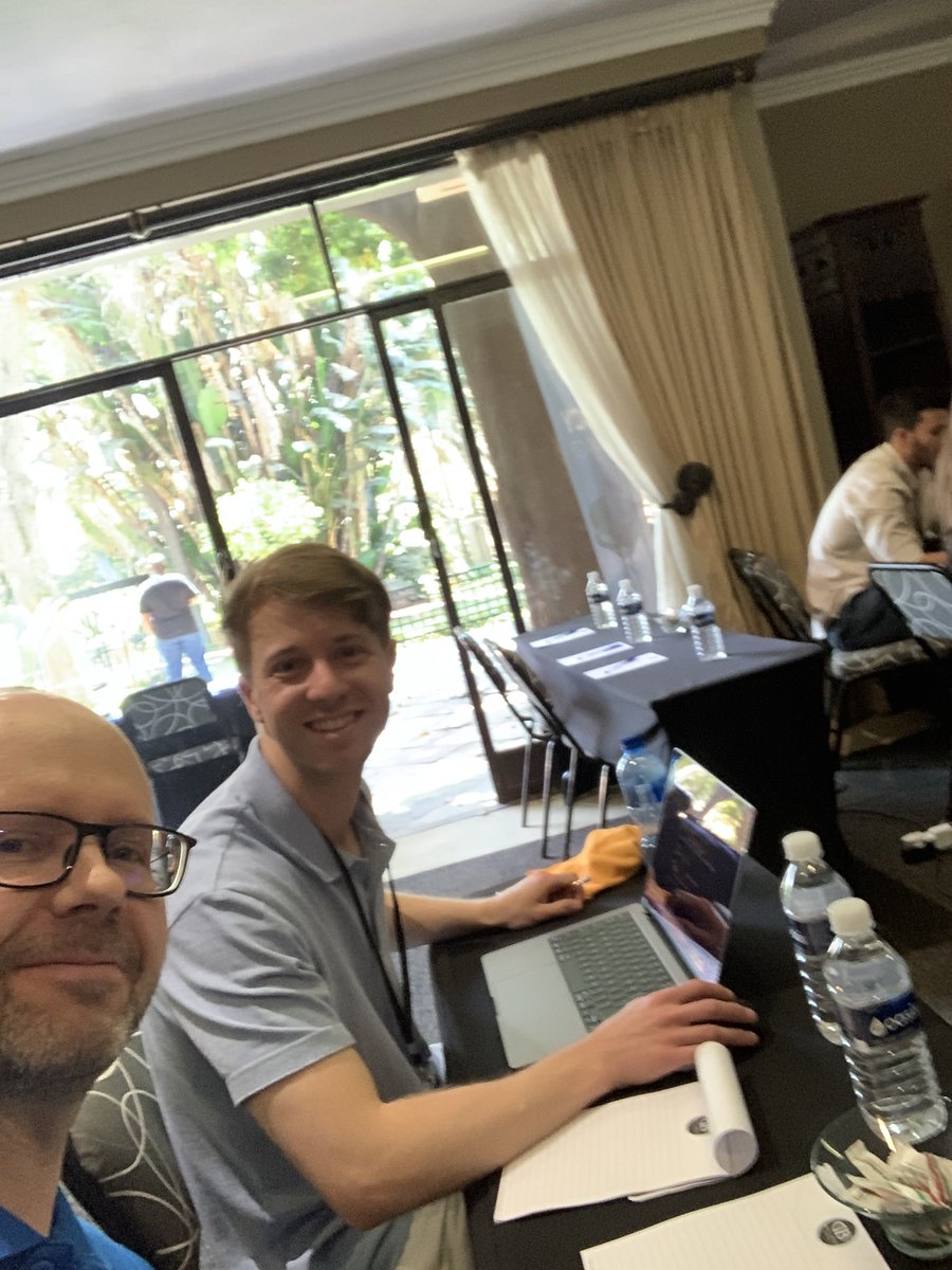 ErwinBisschops's tweet photo. Great to be at the #SpaceApps  hackathon in Pretoria and meet up with the international community manager Bridgette Johnson! #MakeSpace #NASA #Entelect https://t.co/7v842HpOsJ