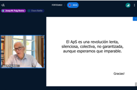 REDAPS1's tweet photo. “El #ApS es una revolución lenta, silenciosa, colectiva, no garantizada, aunque esperamos que imparable” Josep María Puig #PedagogíadelaAcciónSocial “Espero que el #AprendizajeServicio contribuya a entendernos mejor entre personas” @josepMPR #FOFOS2022 https://t.co/uL3ik0zsfL