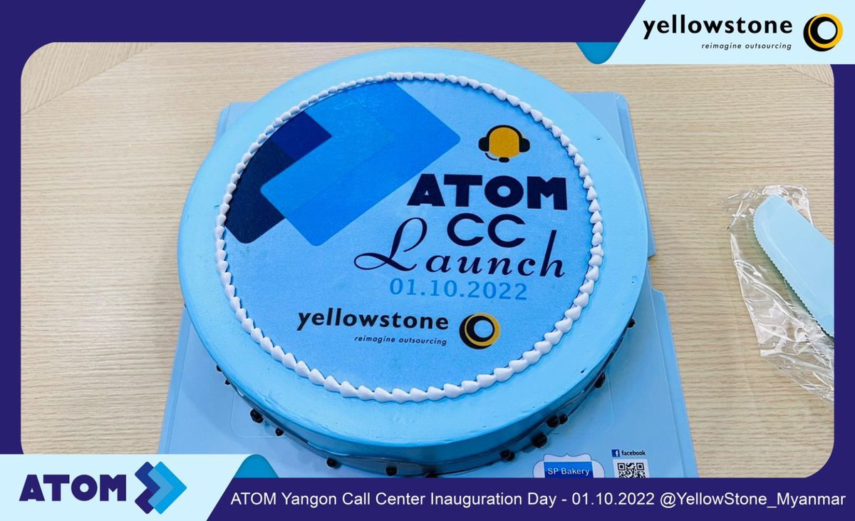 YellowstoneXPs's tweet photo. ATOM Yangon Call Center Launching Event!
#TeamYellow Committed to providing the best services to our valuable customers 😊😊😊
#ATOM #BeyondBetter #YellowstoneMM #ReimagineOutsourcing
#TheLaunchEvent #WhatsHappeningInMyanmar https://t.co/jHv2MBEGAG