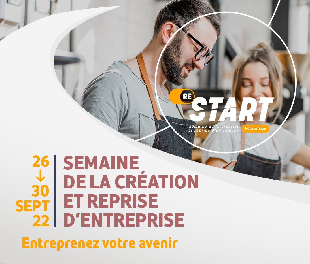 CCI_AMP's tweet photo. [#entrepreneuriat] Le 04 octobre dès 10h la #CCIAMP et Pôle Emploi vous attendent pour la seconde session du programme RESTART dédiée à la création d'#entreprise 🚀
Inscriptions 👉 https://t.co/3Q6NNk2xGR https://t.co/PSHXe08gyH
