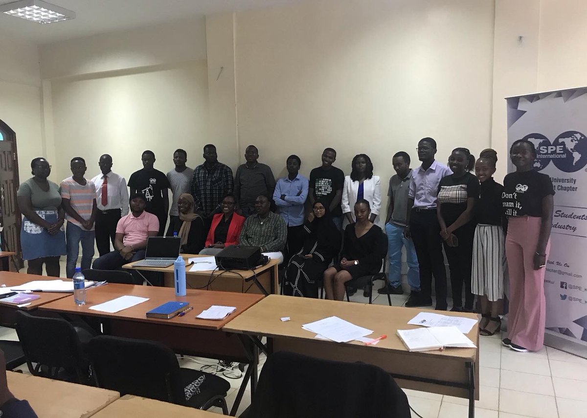 The 2022 Alumni Baraza was a success!

The event was graced by the Alumni, <a href="/spe_nairobi/">SPE Nairobi Section 🇰🇪</a>, @SpeMku &amp; <a href="/SPE_KU/">SPE KU</a> members.

Some topics covered were Educational Advancement in the Industry, Career Diversification in the Oil &amp; Gas Industry.

#wearespe🌍
#2022alumnibaraza
#dreamitdrillit