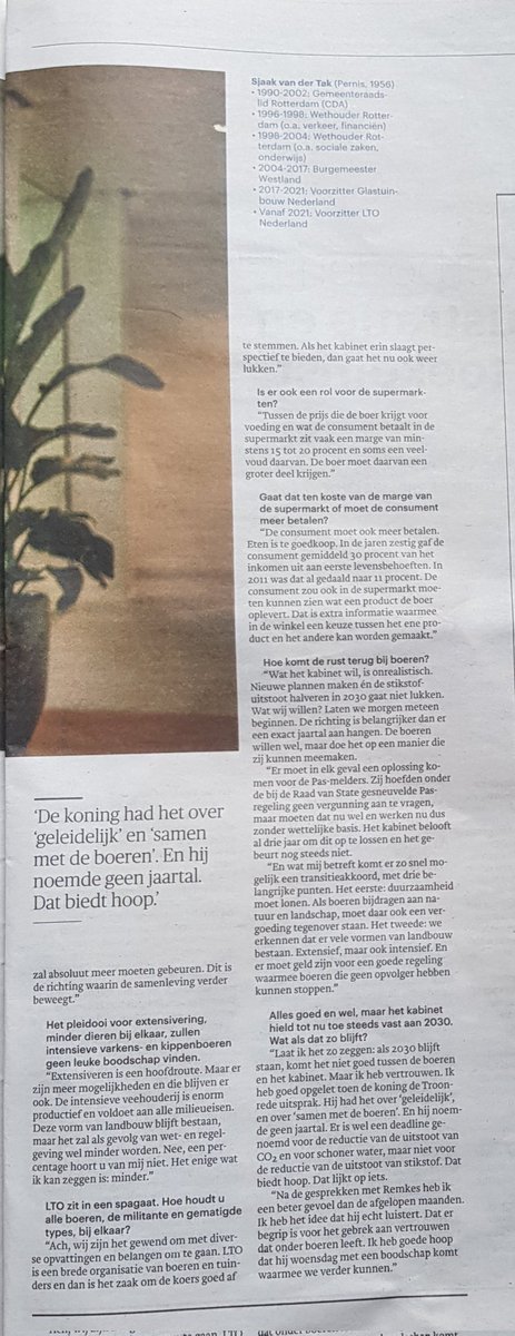 Staaltje meestribbelen door <a href="/LTONederland/">LTO Nederland</a>: ze lijken helaas nog steeds niet de urgentie stikstofmaatregelen te (willen) zien. Willen wel veranderen, maar zonder duidelijke reductiedoelen of tijdpad. Ondanks oproepen uit de  wetenschap vd noodzaak en tijdnood 1/2