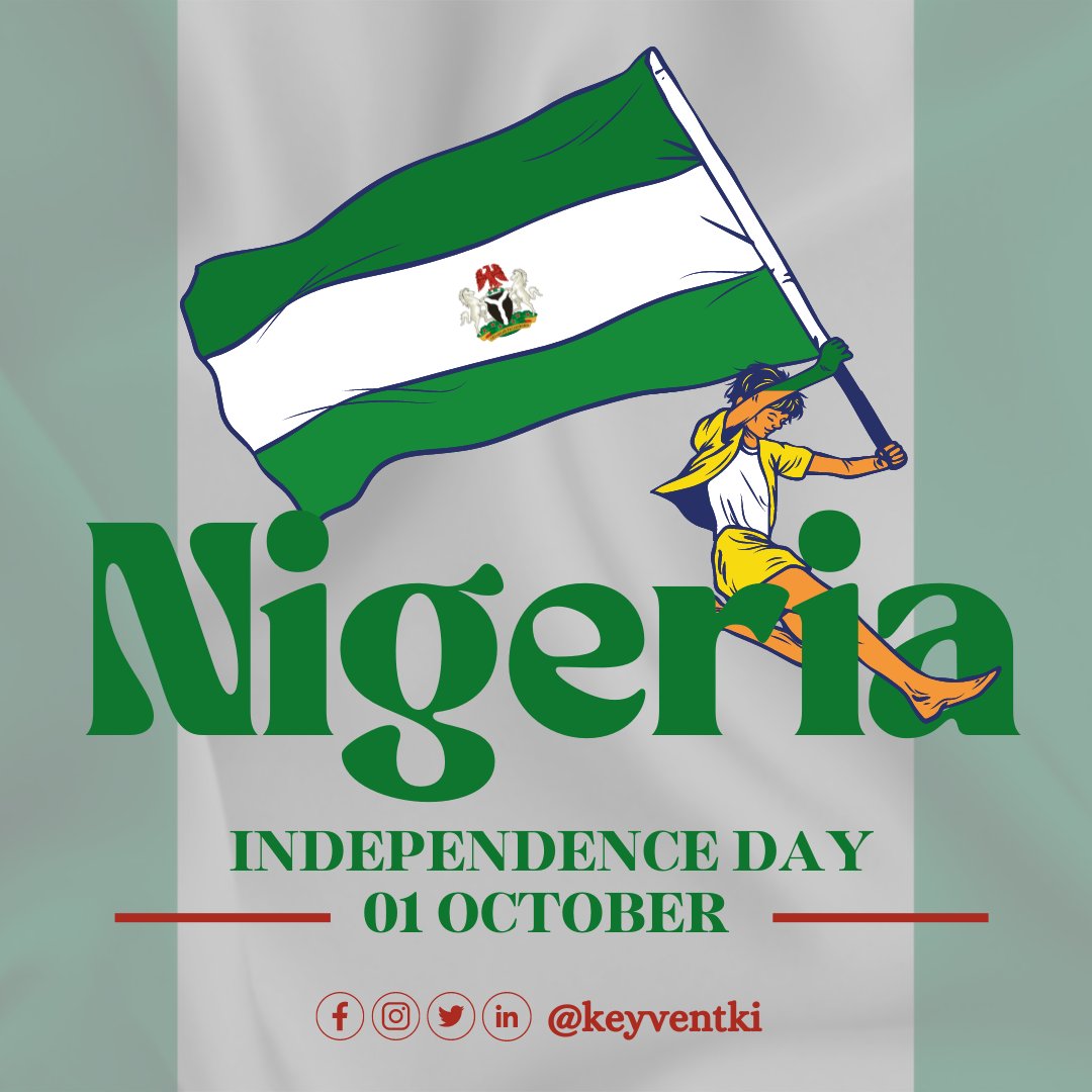 keyventki's tweet photo. From Struggle… To Freedom… To Progress… Nigeria moves forward. May the Pride and Glory of being Nigerian remain in your heart forever.

#IndependenceDay2022 #NigeriaAt62 #NigeriaDecides2023 https://t.co/FR69jNSesW