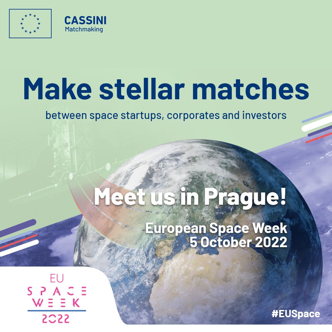 Are you also joining the #EUSpace Week in #Prague? 

Don't miss the meet-ups with thriving #EU #Space #startups at the #CASSINIMatchmaking event:

linkedin.com/posts/activity…

See you there!