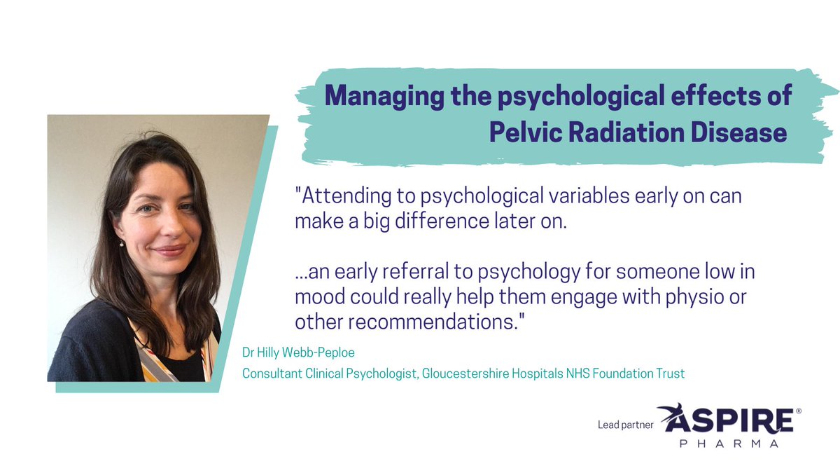 PRDA_uk's tweet photo. Thanks to @HillyW_P for sharing brilliant insights into managing psychological effects of #PelvicRadiationDisease
#PRDBPP #PRDA22 https://t.co/kiSp8FjUEQ