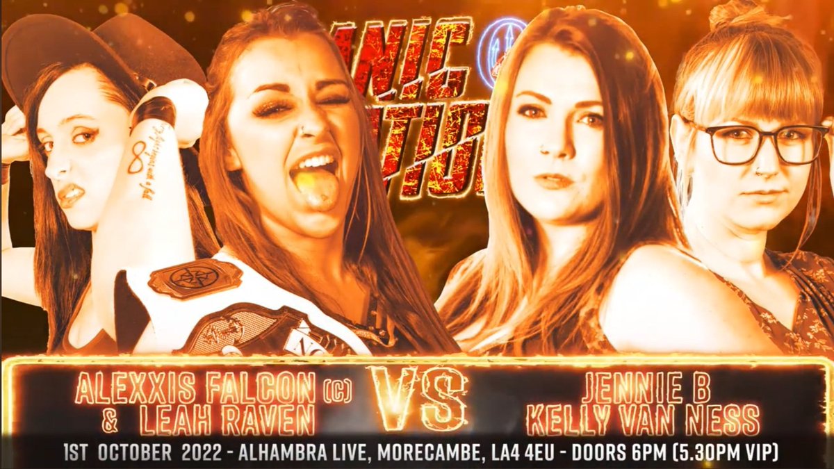 Today!! 
Tagging with the Odyssey Pro Women's champion Alexxis !! 

Debut #8 of 2022 
💜🖤

<a href="/opw_uk/">Odyssey Pro Wrestling</a> | <a href="/alexxisfalcon/">Alexxis Falcon</a> | <a href="/Its_Jennie_Mate/">Jennie ♡</a> | <a href="/KellyVanNess_/">Kelly Van Ness</a>

#FacetheRaven