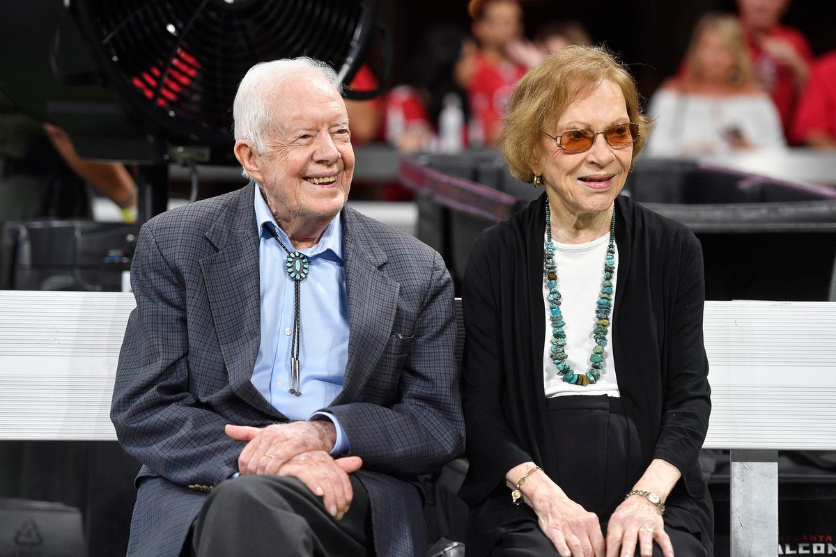 #JimmyCarter President Jimmy Carter (October 1, 1924-) is 99, the world's 4th oldest former world leader and oldest former US President! He and Rosalynn Carter were happily married 77 years! I was a kid when I first met him. He inspired me my entire life.