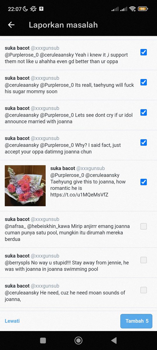 Report and block. Don't engage!
Akun ini menyebarkan hoax thd 🐻

⭕ Akun : spam > akun palsu (fake acc)
⭕ Tweets : Menghina (abusive) > Pelecehan bertarget (Targetted harrasm*nt)

🔗x.com/intent/user?us…
.