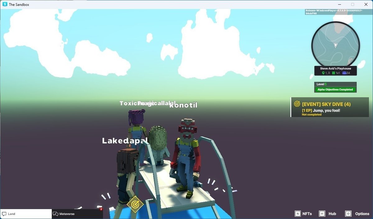 alanap152's tweet photo. @TheSandboxGame @steveaoki I just participated in the #SandboxAlphaS3Giveaway for a chance to win 500 SAND! Found the high diving board in @steveaoki's Playhouse, check out my screenshot below!
👇 https://t.co/btkBj3kJPx