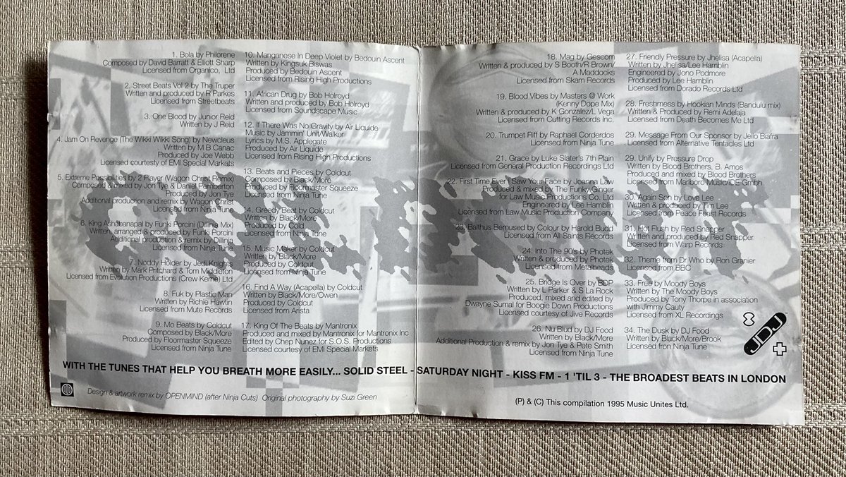 huwowen's tweet image. Saturday morning with the greatest mix CD ever made #coldcut #journeysbydj