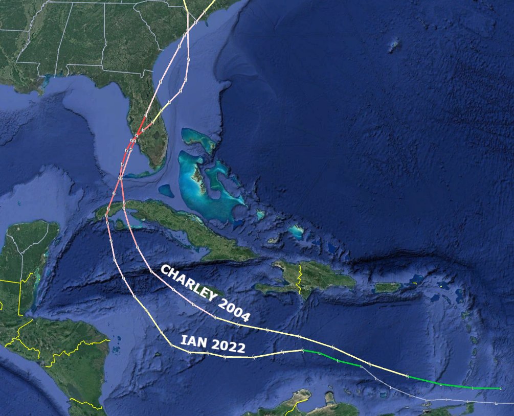 NASA SVS | Progression of Hurricane Charley, 2004 (WMS), image size:1005x814