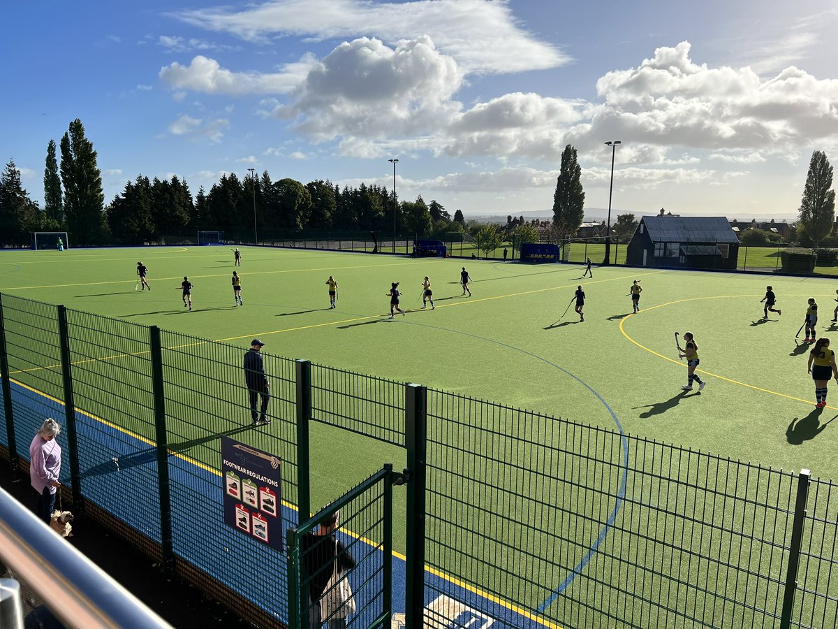 A beautiful Autumn day for our U14 &amp; U13 hockey fixtures v <a href="/Habsmonmouth/">Haberdashers' Monmouth School</a> #goblue #msjgirlscan