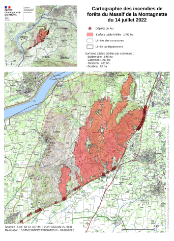 ⚠️ Le #massif forestier de la Montagnette reste fermé jusqu’au mercredi 31 mai 2023 inclus par arrêté préfectoral. Accès, circulation de personnes et de véhicules et stationnement sont interdits 🚫 dans le périmètre incendié du massif forestier.