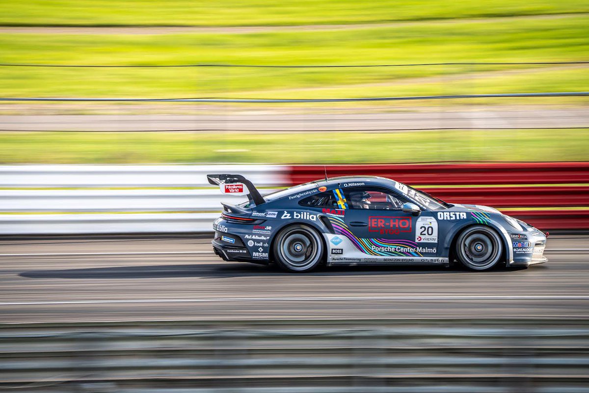 The 2022 Porsche Carrera Cup Scandinavia title will be decided in the very last race of the season after Ola Nilsson won race one at Mantorp Park to move LEVEL ON POINTS with Lukas Sundahl 🤯 They will start the final round fourth and fifth on the grid - watch it live at 14:50 🍿