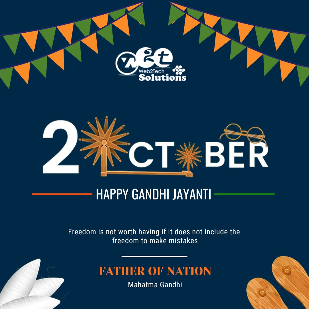 w2tsolutions's tweet photo. He Opened the Doors for Strengthening our Country to be the Safest - Let’s Keep it Up...HAPPY GANDHI JAYANTI

#web2Tech #web2techsolutions #gandhijayanti #mahatmagandhi #india #gandhiji #gandhiquotes #october #happygandhijayanti #fatherofthenation #freedom #nonviolence https://t.co/hF5FfRIW9x