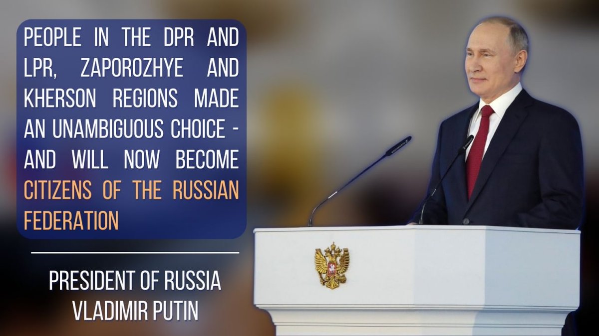 💬 President of Russia Vladimir #Putin: ☝️ The people have made their choice. There’s nothing more powerful than determination of millions of people, who share the same culture, religion, traditions & language to consider themselves a part of Russia. 🔗 is.gd/QMc7vC