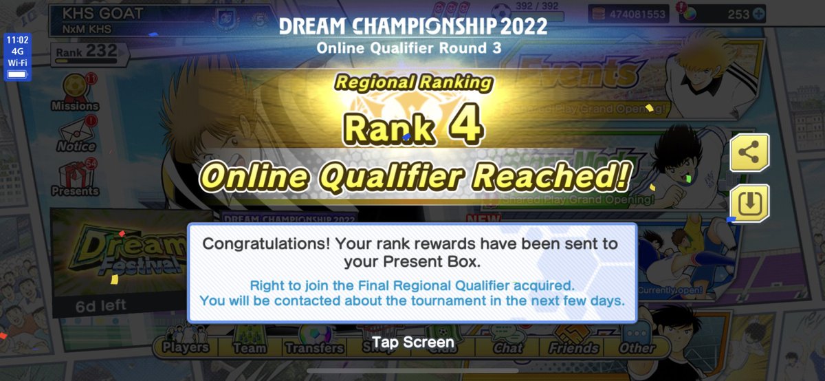 NGTxMambo's tweet photo. [DCS] Félicitations à @ikkaky83 qui termine 4e de la région Europe/Afrique et qui se qualifie donc pour la finale régionale du Dream Championship22.
Bravo aussi à Ortu, @Fabinho0304 et @DembaSiris qui se qualifient aussi et représenteront la 🇲🇫 lors du tour suivant ! https://t.co/zOVQc5H3JS