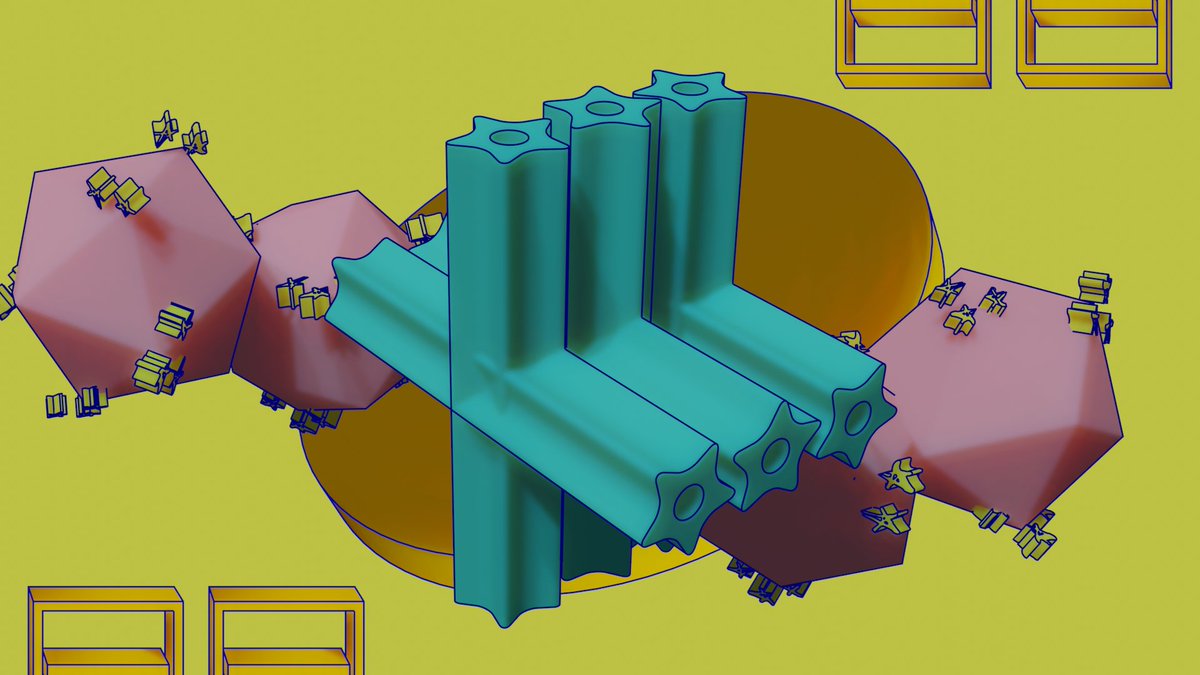 saint_laila's tweet image. Scenes from my latest animation for IAmNøt who just released her new album and this animation got 2nd prize at the international demoparty competition in category animation at @PartyXenium.
Objects are a combination of subsurface scattering material and comic-style blue outlines