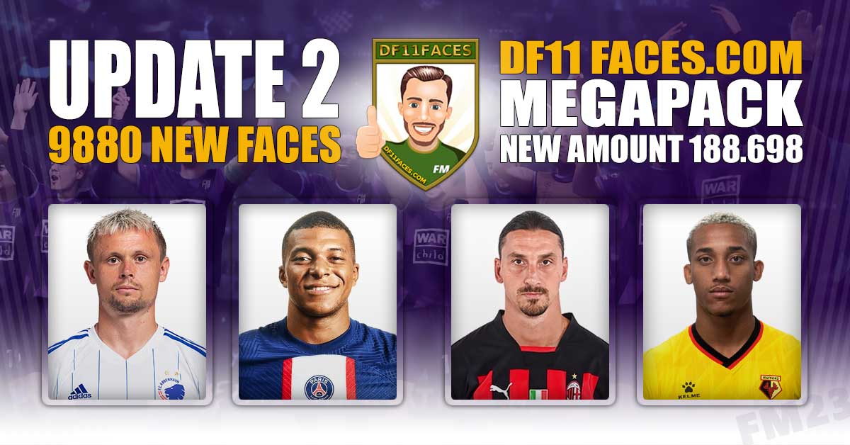 DF11Faces's tweet photo. DF11 UPDATE PACK 2 | #FM23 

📈Refresh &amp; extend your #DF11 Megapack to over 188.000 faces!

👤9880 faces (a record!)
🏆8 full leagues + a lot more!!
🇨🇭🇫🇷🇩🇰🇸🇬🇷🇴🇮🇪🏴󠁧󠁢󠁳󠁣󠁴󠁿🇮🇹🇷🇺

🔗https://t.co/KI5bF1QV8F https://t.co/hueRqB7OhB