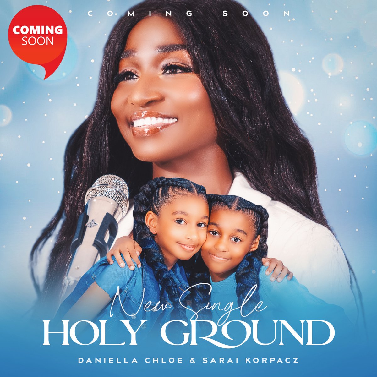 SKorpacz's tweet photo. Brands New Single * Coming Soon!
*Holy Ground* by Chloe, Daniella and Sarai Korpacz
#SaraiKorpacz #SpiritandTruth #SpiritandPower #HolyGround #Newsingle https://t.co/qSYjUX3I8Z